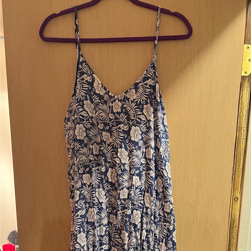 Floral Blue and White Women's Skirt